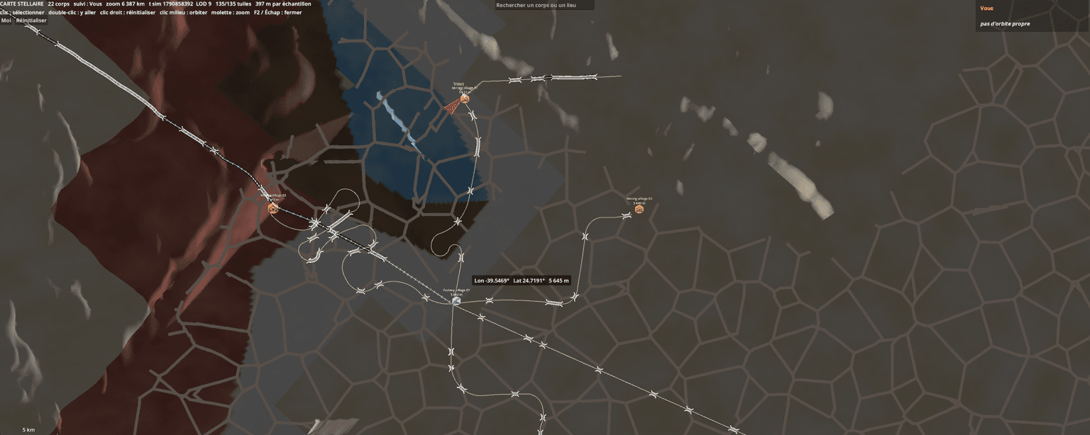 Roads, rails, bridges and tunnels on the star map